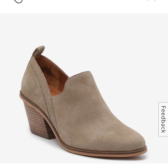 Lucky Brand Leather Women’s Vennia Bootie in Taupe - Picture 1 of 9